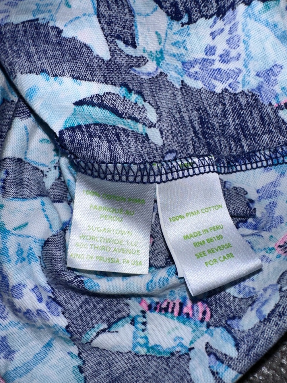 NWOT Lilly Pulitzer, Alpaca Print Pima Cotton Dress, Blue, Size Large (L) - Picture 10 of 12